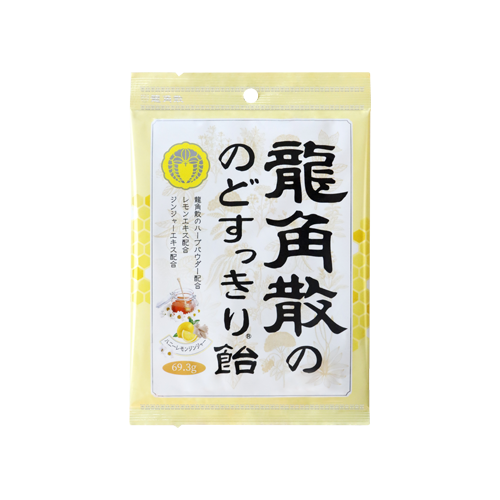 龙角散®蜂蜜柠檬生姜味草本润喉糖果 (独立包装)