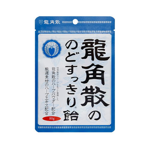 龙角散®薄荷味草本润喉糖果 80g 